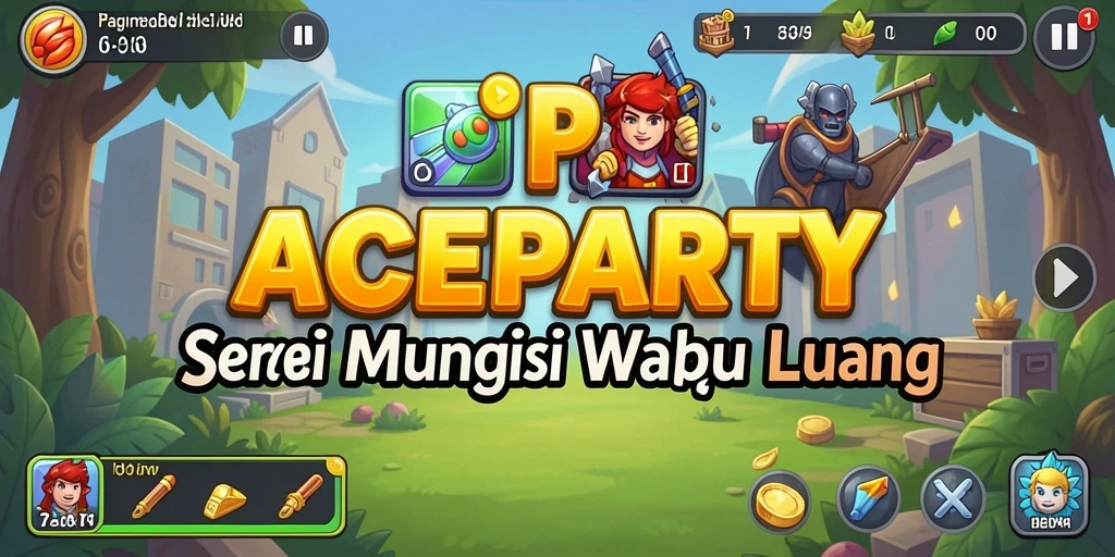 Screenshot ACEPARTY menampilkan gameplay Idle yang menghibur dan interaktif.