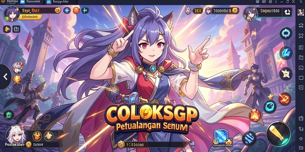 Tampilan memukau gameplay COLOKSGP yang seru dan penuh warna.