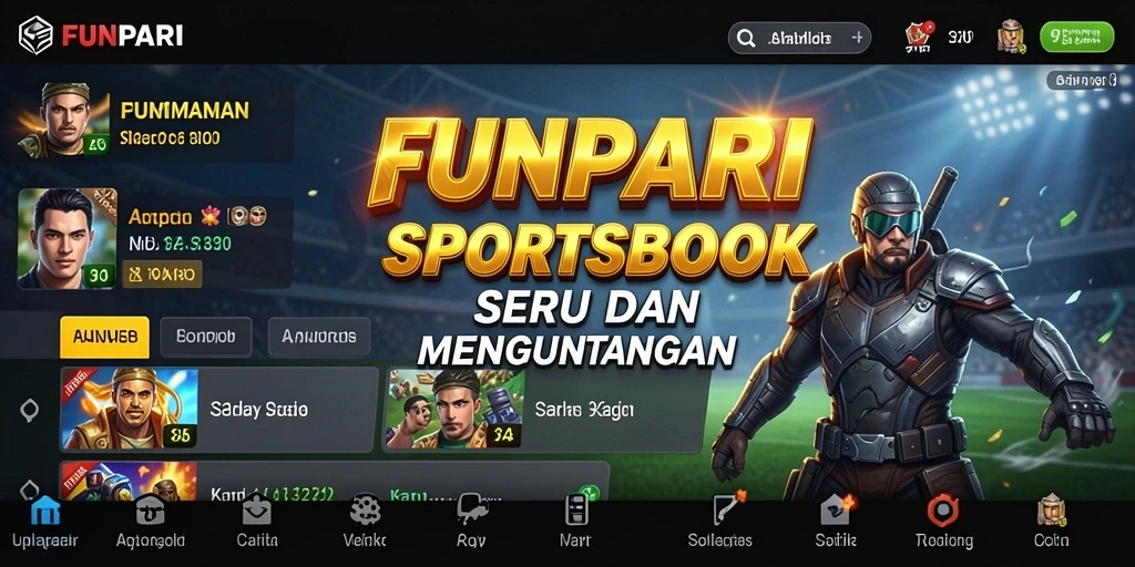 Tampilan permainan Sportsbook yang menarik dan interaktif.