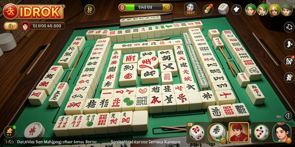 Screenshot IDROK menunjukkan gameplay Mahjong yang menarik dan menantang.