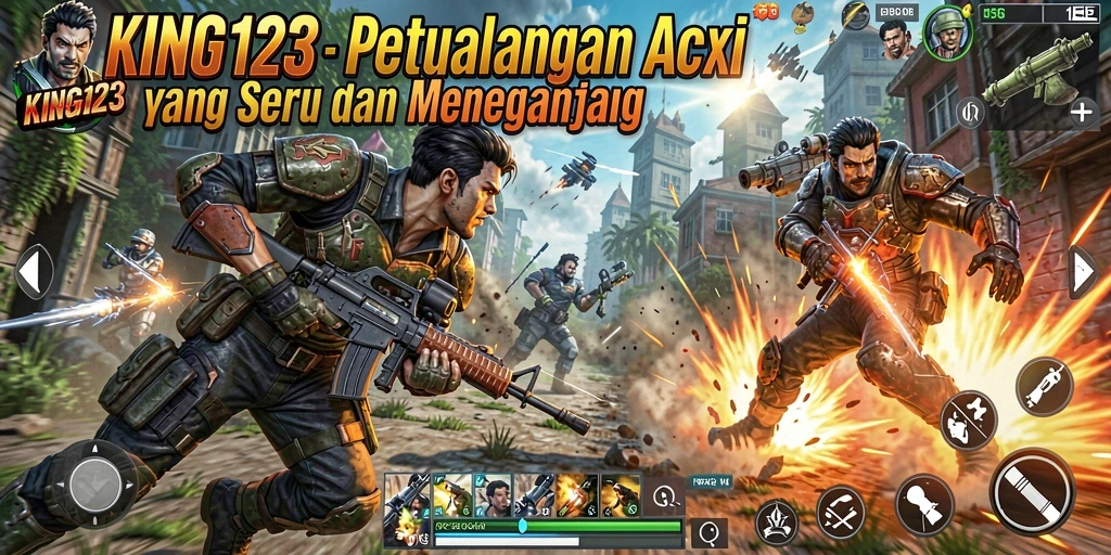 Tampilan gameplay seru dan mendebarkan dari KING123.