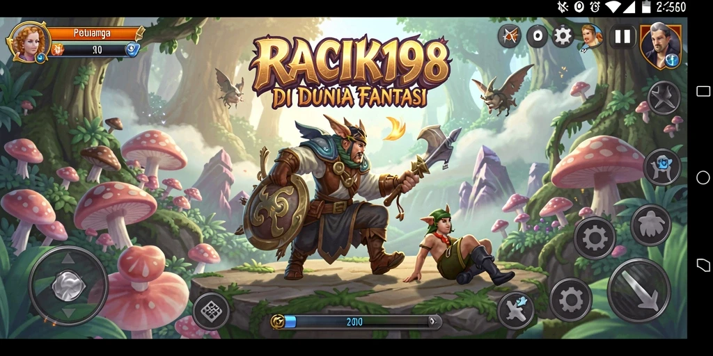 Tampilan gameplay RACIK198 yang menampilkan petualangan seru dan tantangan menarik.